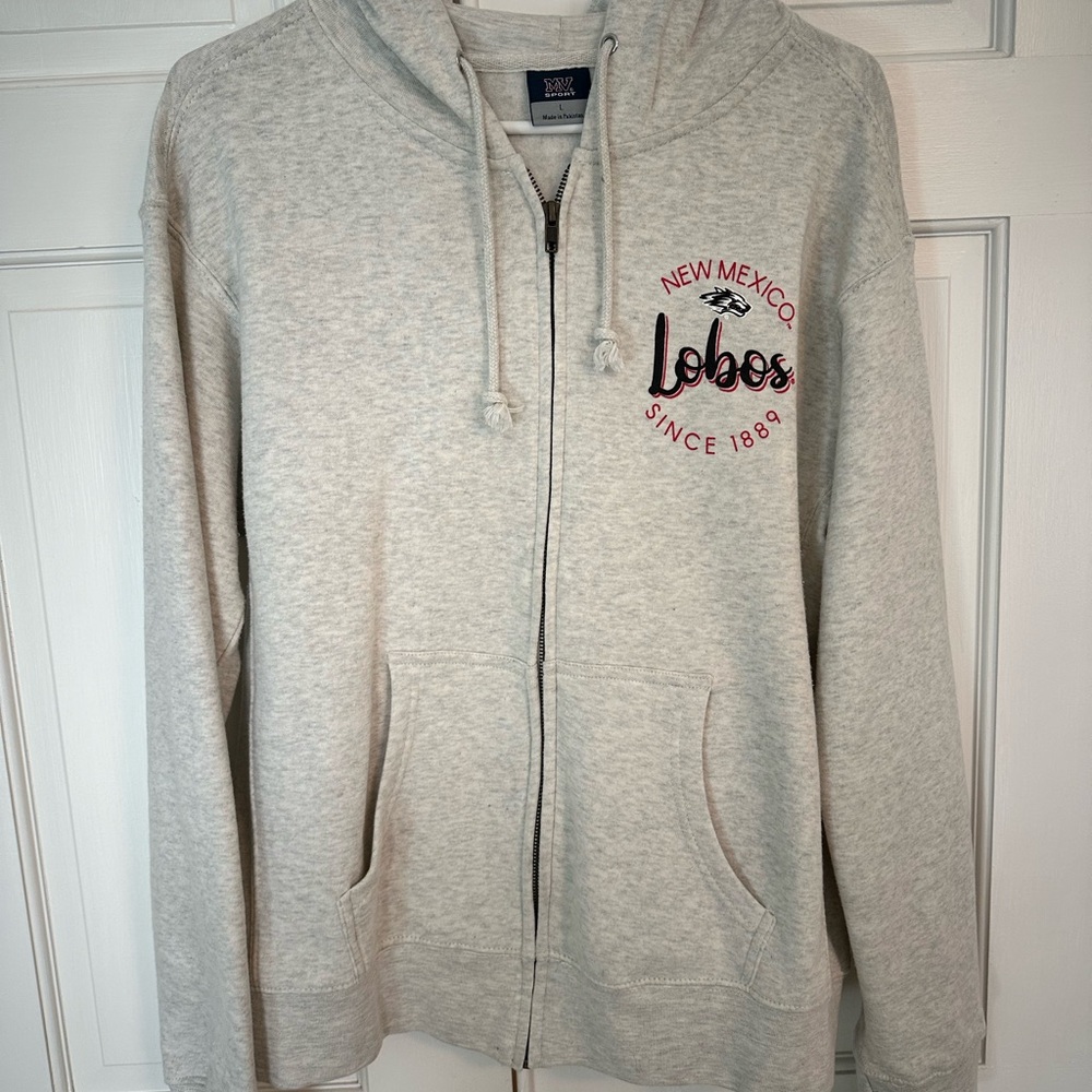 New Mexico Lobos Gray Hoodie Sweater